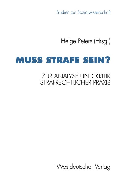 Helge Peters - Muß Strafe sein?, Häftad