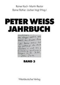 bokomslag Peter Weiss Jahrbuch 3