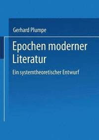 bokomslag Epochen moderner Literatur