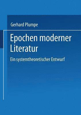 bokomslag Epochen moderner Literatur