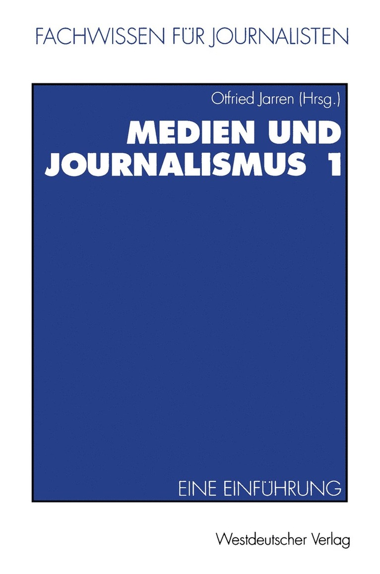 Medien und Journalismus 1 1