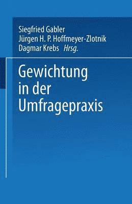 bokomslag Gewichtung in der Umfragepraxis