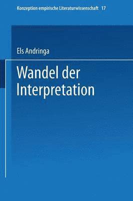 bokomslag Wandel der Interpretation