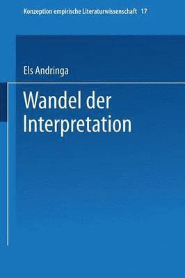 bokomslag Wandel der Interpretation