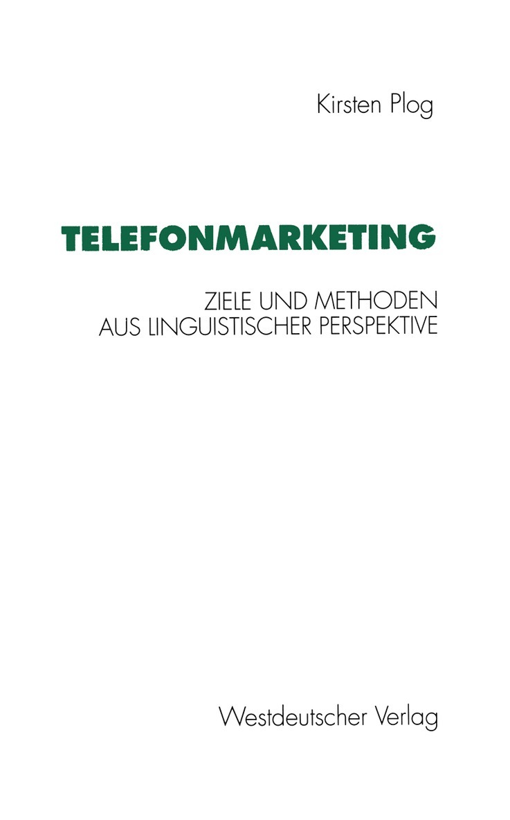 Kirsten Plog - Telefonmarketing, Häftad