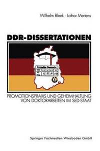 bokomslag DDR-Dissertationen
