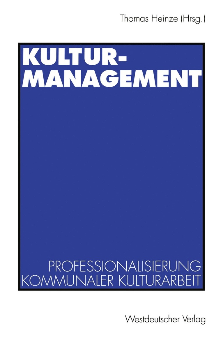 Thomas Heinze - Kulturmanagement, Häftad