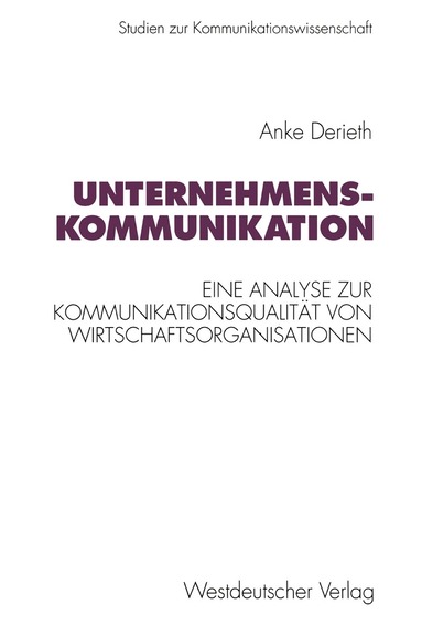 Anke Derieth - Unternehmenskommunikation, Häftad