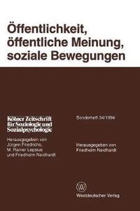 bokomslag ffentlichkeit, ffentliche Meinung, soziale Bewegungen