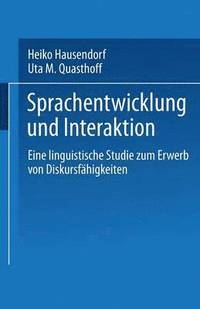 bokomslag Sprachentwicklung und Interaktion