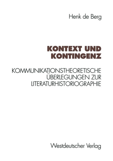 bokomslag Kontext und Kontingenz