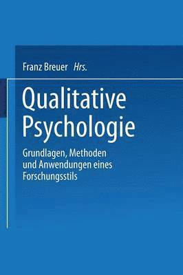 Franz Breuer - Qualitative Psychologie, Häftad