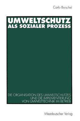 bokomslag Umweltschutz als sozialer Prozeß