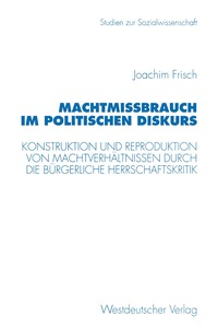 bokomslag Machtmißbrauch im politischen Diskurs