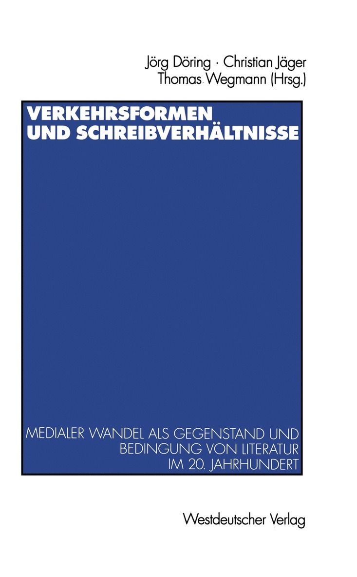 Verkehrsformen und Schreibverhltnisse 1