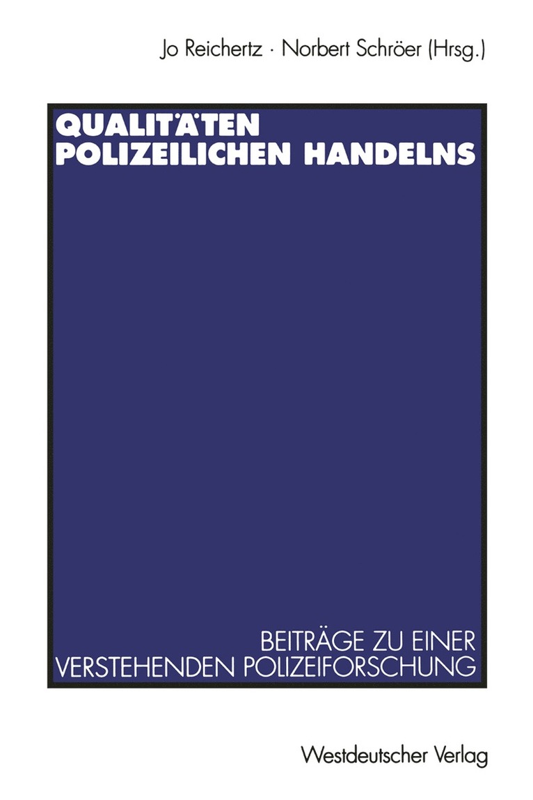 Qualitten polizeilichen Handelns 1