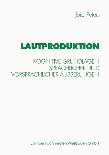 Jörg Peters - Lautproduktion, Häftad