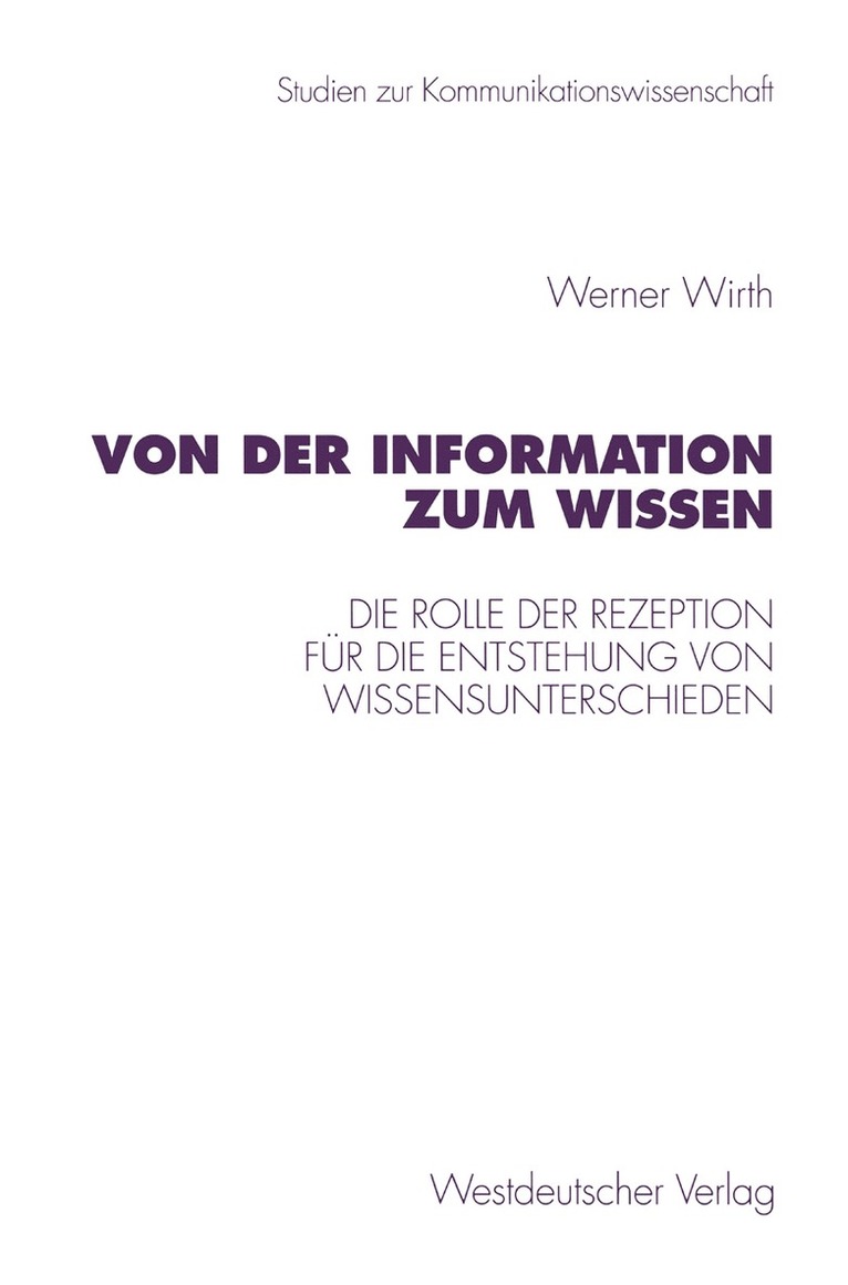 Von der Information zum Wissen 1