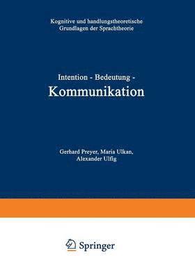 bokomslag Intention - Bedeutung - Kommunikation