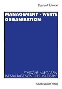 bokomslag Management · Werte Organisation