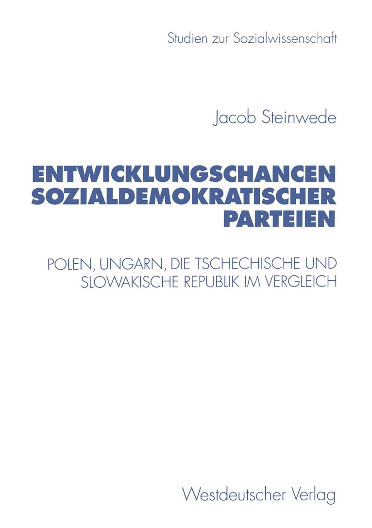 Jacob Steinwede - Entwicklungschancen sozialdemokratischer Parteien, Häftad