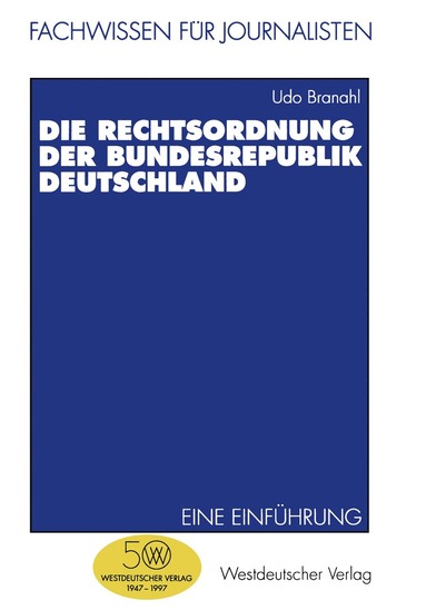 bokomslag Die Rechtsordnung der Bundesrepublik Deutschland