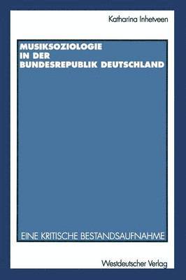 Musiksoziologie in der Bundesrepublik Deutschland 1