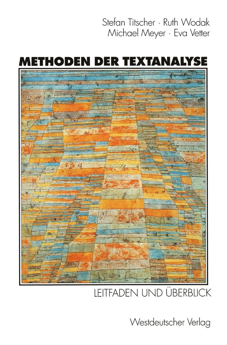 Methoden der Textanalyse 1