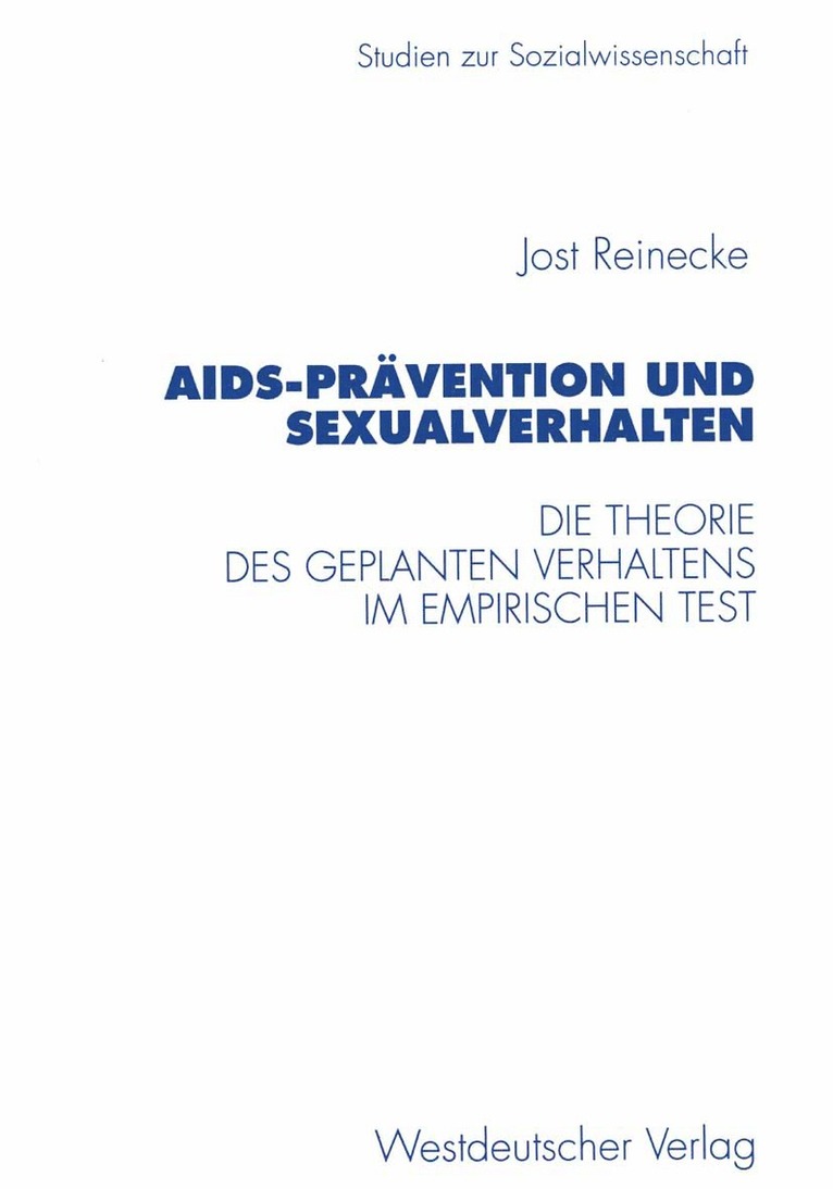 Jost Reinecke - AIDS-Prävention und Sexualverhalten, Häftad