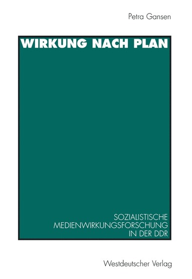 bokomslag Wirkung nach Plan