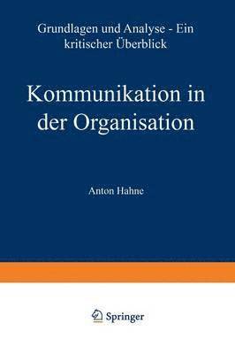 bokomslag Kommunikation in der Organisation