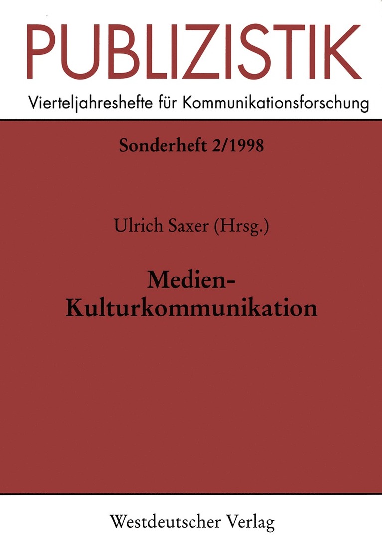 Medien-Kulturkommunikation 1