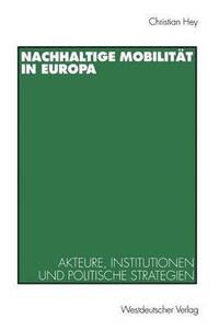 bokomslag Nachhaltige Mobilitt in Europa