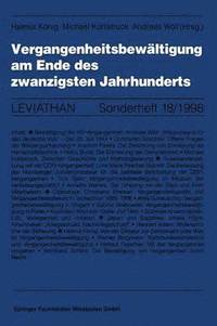 bokomslag Vergangenheitsbewältigung am Ende des zwanzigsten Jahrhunderts