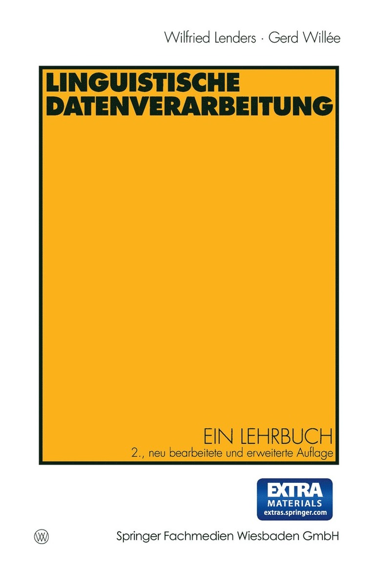 Winfried Lenders, Gerd Willée - Linguistische Datenverarbeitung, Häftad