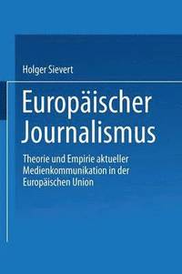bokomslag Europischer Journalismus