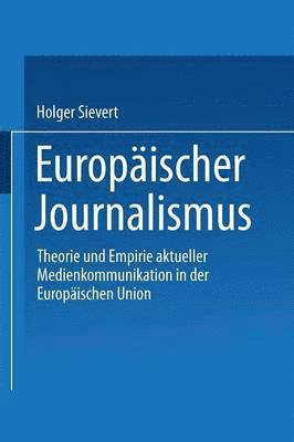 bokomslag Europäischer Journalismus