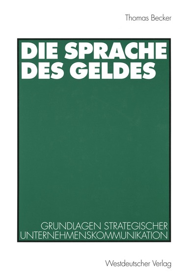 bokomslag Die Sprache des Geldes