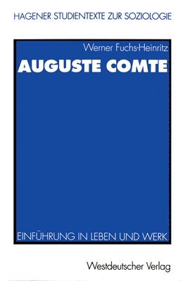 bokomslag Auguste Comte