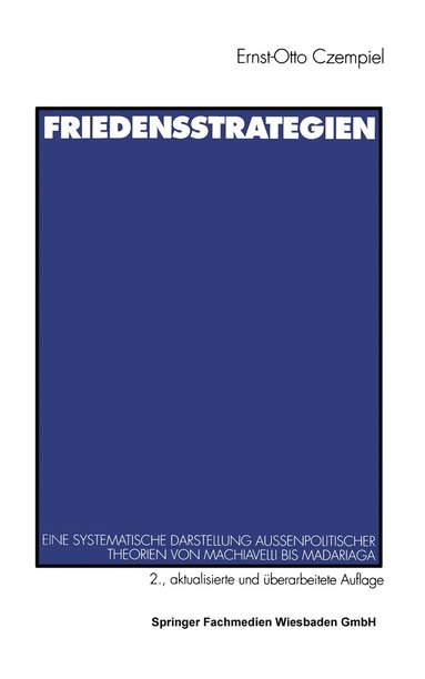 Ernst-Otto Czempiel - Friedensstrategien, Häftad