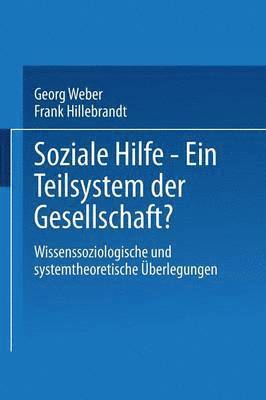 bokomslag Soziale Hilfe  Ein Teilsystem der Gesellschaft?