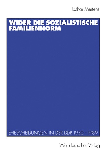 bokomslag Wider die sozialistische Familiennorm