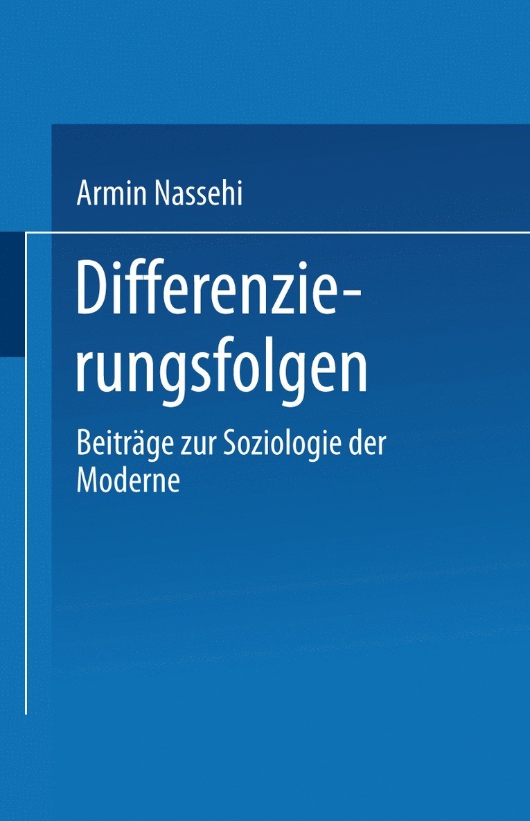 Armin Nassehi - Differenzierungsfolgen, Häftad