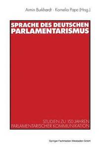bokomslag Sprache des deutschen Parlamentarismus