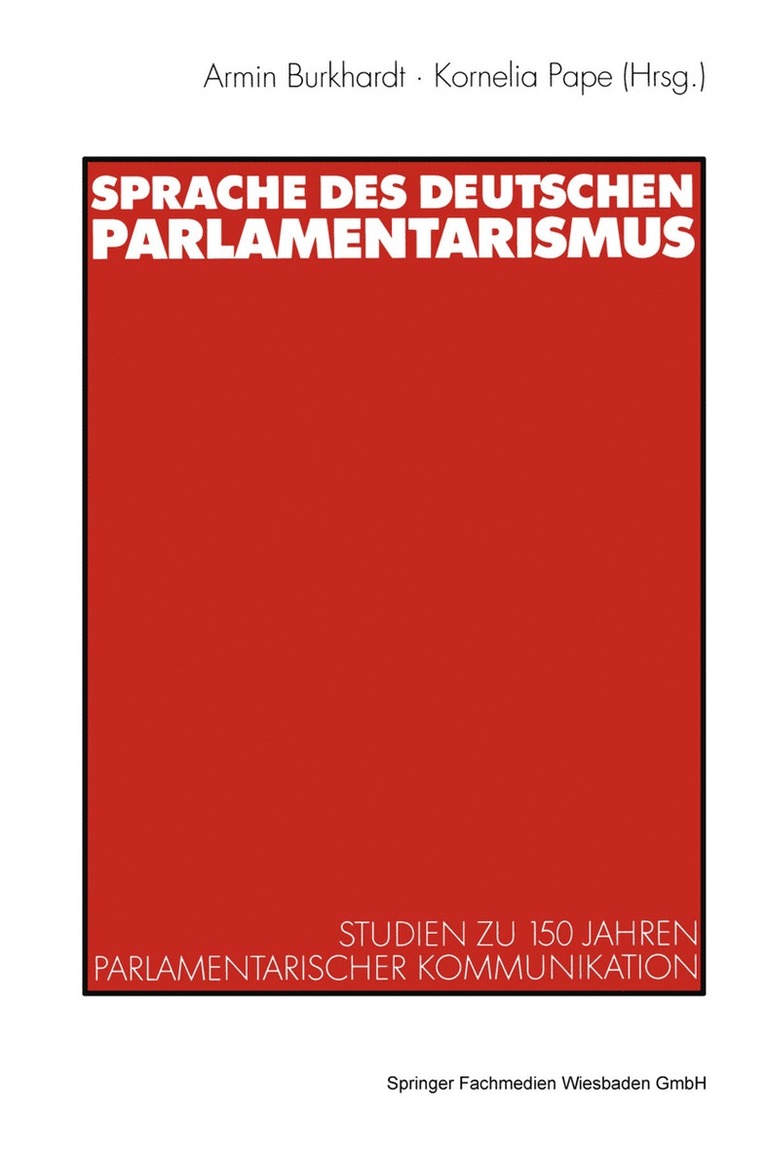 Sprache des deutschen Parlamentarismus 1