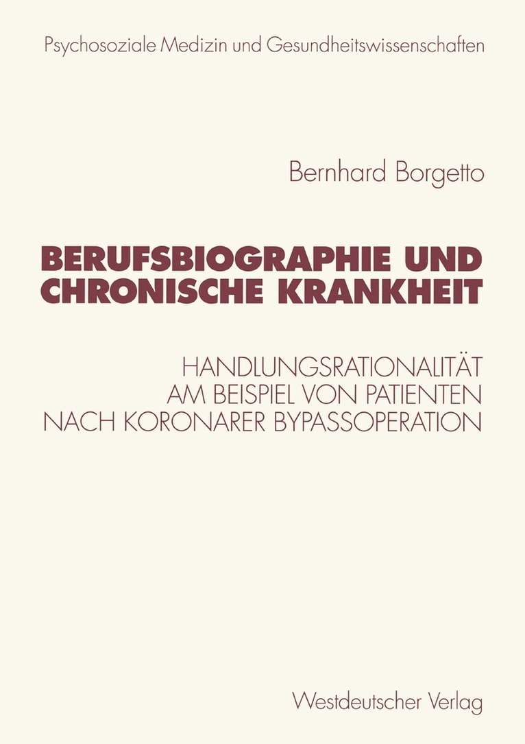 Berufsbiographie und chronische Krankheit 1