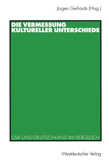 bokomslag Die Vermessung kultureller Unterschiede