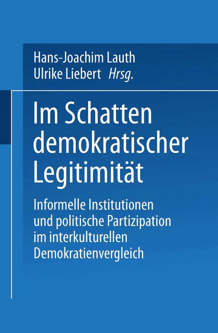 Im Schatten demokratischer Legitimitt 1