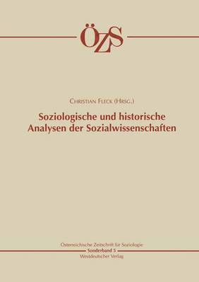 bokomslag Soziologische und historische Analysen der Sozialwissenschaften