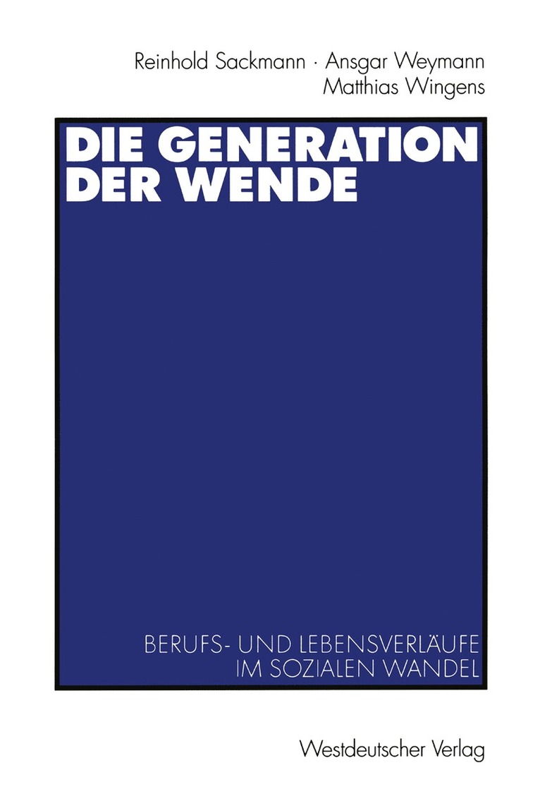 Die Generation der Wende 1